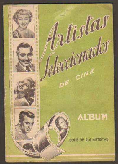 ARTISTAS SELECCIONADOS DE CINE. ALBUM INCOMPLETO