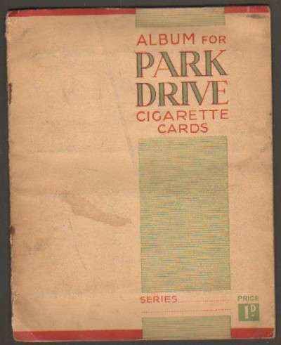 ALBUM FOR PARK DRIVE CIGARETTE CARDS. ALBUM DE ESTRELLAS DE CINE. COMPLETO