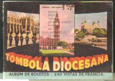 ALBUM DE BOLETOS 240 VISTAS DE FRANCIA. ALBUM INCOMPLETO