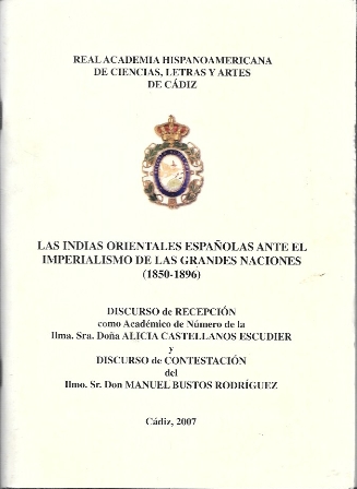 LAS INDIAS ORIENTALES ESPAÑOLAS ANTE EL IMPERIALISMO DE LAS GRANDES NACIONES (1850-1896)