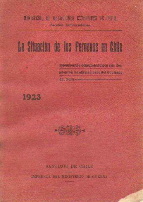 LA SITUACION DE LOS PERUANOS EN CHILE