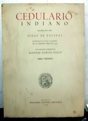 CEDULARIO INDIANO. 4 TOMOS.