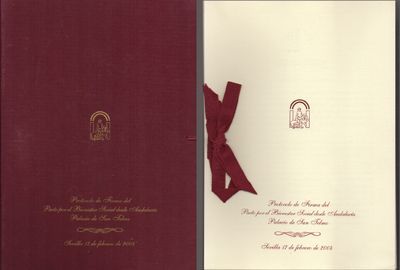PROTOCOLO DE FIRMA DEL PACTO DE BIENESTAR SOCIAL DESDE ANDALUCIA, PALACIO DE SAN TELMO 2004.