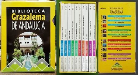 BIBLIOTECA GRAZALEMA DE ANDALUCIA 10 TOMOS CON ESTUCHE