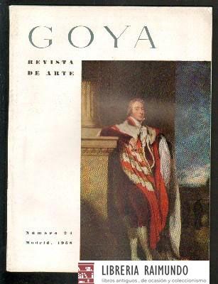 GOYA. REVISTA DE ARTE. Nº 24. MAYO-JUNIO 1958.