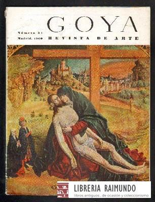 GOYA. REVISTA DE ARTE. Nº 34. ENERO-FEBRERO 1960.