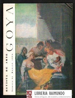 GOYA. REVISTA DE ARTE. Nº 84. MAYO-JUNIO 1968.