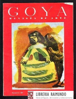 GOYA. REVISTA DE ARTE. Nº 86. SEPTIEMBRE-OCTUBRE 1968.