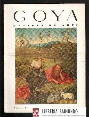GOYA. REVISTA DE ARTE. Nº 4. ENERO-FEBRERO 1955.