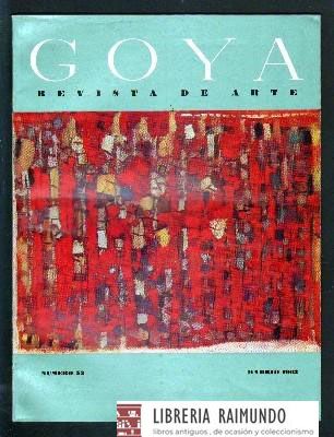 GOYA. REVISTA DE ARTE. Nº 52. ENERO-FEBRERO 1963.