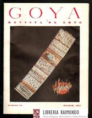GOYA. REVISTA DE ARTE. Nº 68. SEPTIEMBRE-OCTUBRE 1965.