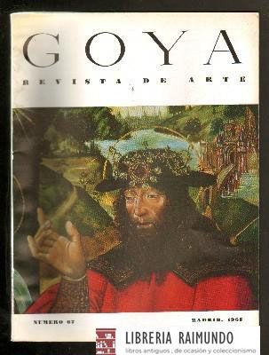 GOYA. REVISTA DE ARTE. Nº 67. JULIO-AGOSTO 1965.