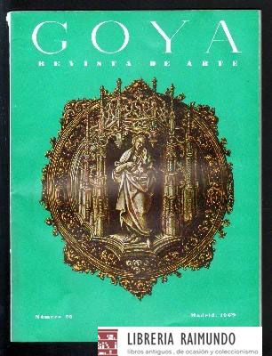 GOYA. REVISTA DE ARTE. Nº 92. SEPTIEMBRE-OCTUBRE 1969.