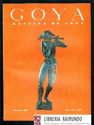 GOYA. REVISTA DE ARTE. Nº 105. NOVIEMBRE-DICIEMBRE 1971.