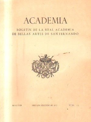 ACADEMIA. BOLETIN DE LA R. ACADEMIA DE BB.AA. DE S. FERNANDO. 2º SEMESTRE. 1973. NUM. 37