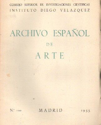 ARCHIVO ESPAÑOL DE ARTE. Nº 110, MADRID 1955