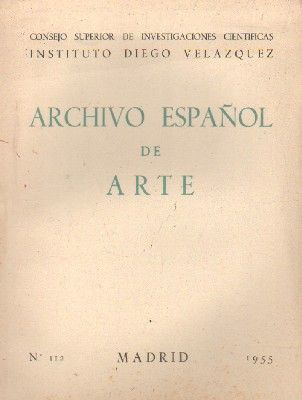 ARCHIVO ESPAÑOL DE ARTE. Nº 112, MADRID 1955