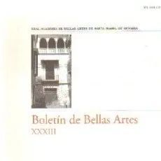 BOLETIN DE BELLAS ARTES XXXIII