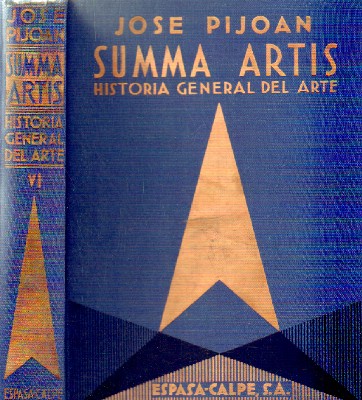 SUMMA ARTIS. HISTORIA GENERAL DEL ARTE VI: EL ARTE PREHISTORICO EUROPEO
