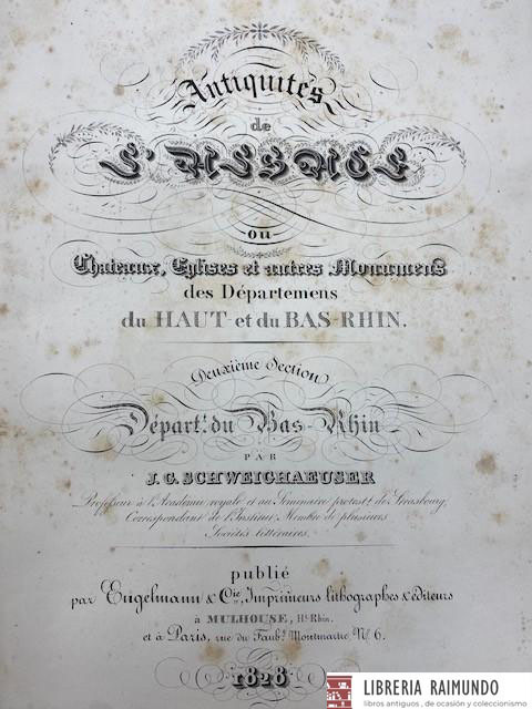 ANTIQUITES DE L'ALSACE