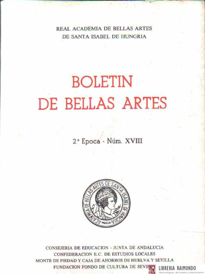 BOLETÍN  DE BELLAS ARTES. 2ª EPOCA - NUM. XVIII