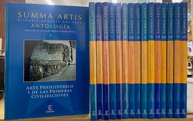 SUMMA ARTIS HISTORIA GENERAL DEL ARTE ANTOLOGIA (16 TOMOS)