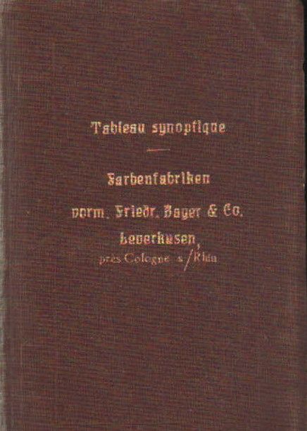 TABLEAU SYNOPTIQUE DES PROPRIÉTES ET APPLICATIONS DES COLORANTS