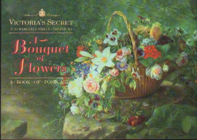VICTORIA'S SECRET A BOUQUET OF FLOWERS. A BOOK OF POSTCARDS