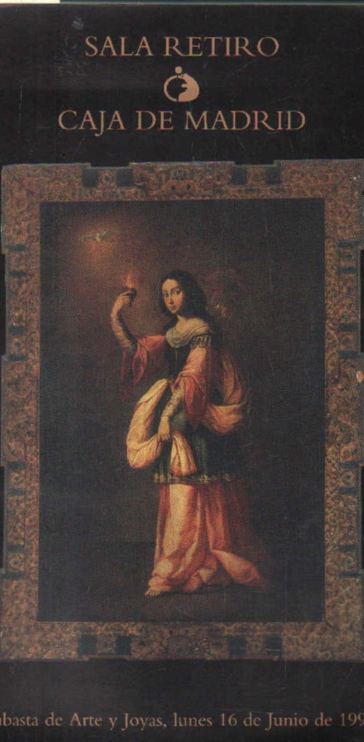 SALA RETIRO CAJA MADRID SUBASTA DE ARTE Y JOYAS JUNIO DE 1997