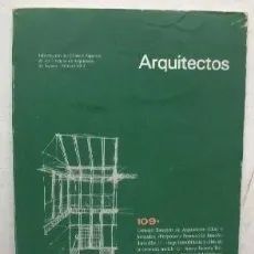 ARQUITECTOS 109. NUMERO 89-2. INFORMACION CONSEJO SUPERIOR DE LOS COLEGIOS DE ARQUITECTOS DE ESPAÑA.