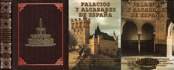PALACIOS Y ALCAZARES DE ESPAÑA. TOMO EN ESTUCHE.