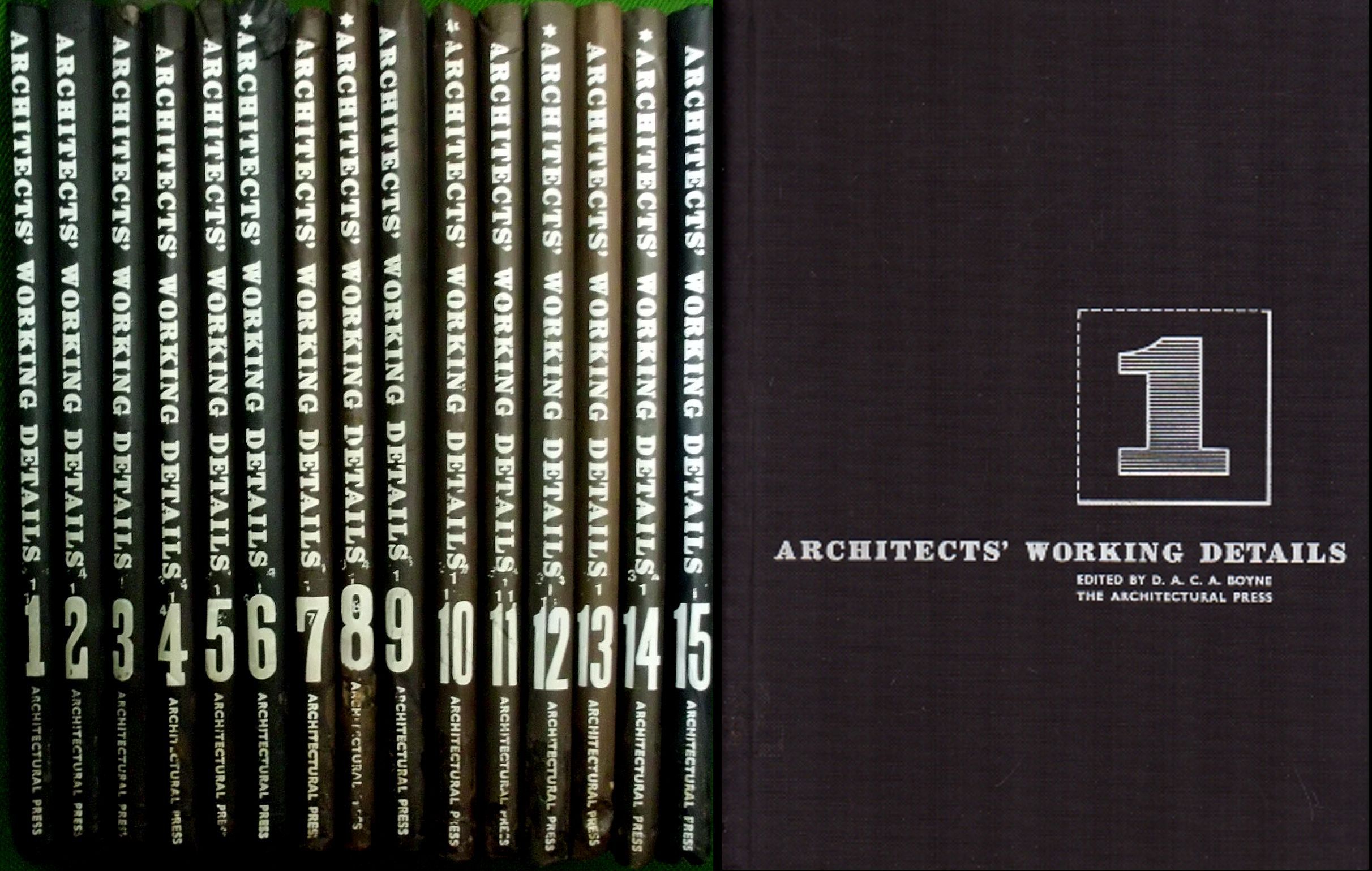 ARCHITECTS' WORKING DETAILS 15 TOMOS.