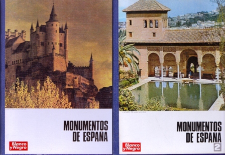 MONUMENTOS DE ESPAÑA - BLANCO Y NEGRO 2 TOMOS.
