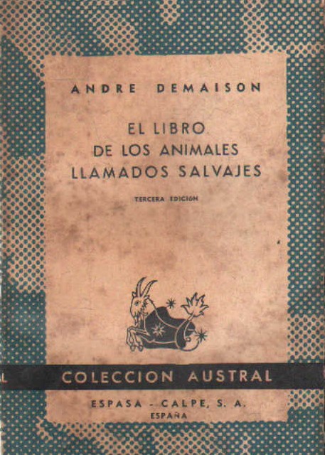 EL LIBRO DE LOS ANIMALES LLAMADOS SALVAJES