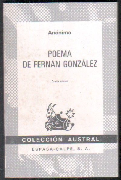 POEMA DE FERNAN GONZALEZ.