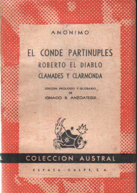 EL CONDE PARTINUPLES, ROBERTO EL DIABLO CLAMADES Y CLARMONDA
