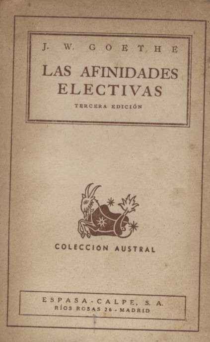 LAS AFINIDADES ELECTIVAS