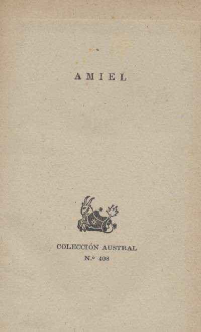AMIEL. UN ESTUDIO SOBRE LA TIMIDEZ