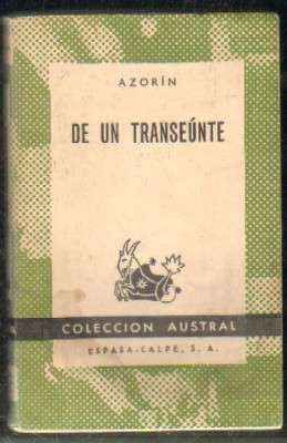 DE UN TRANSEÚNTE