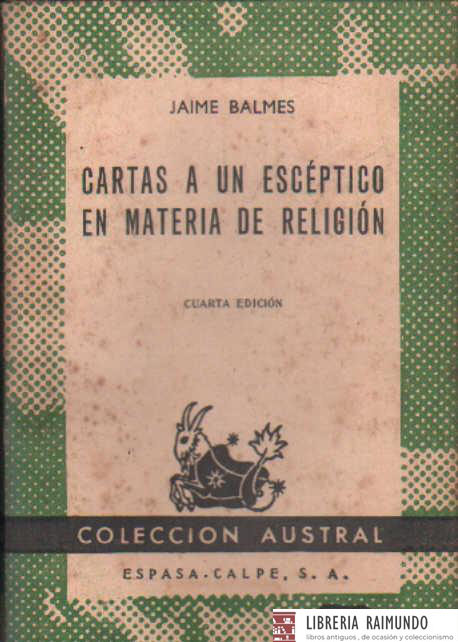 CARTAS A UN ESCEPTICO EN MATERIA DE RELIGION