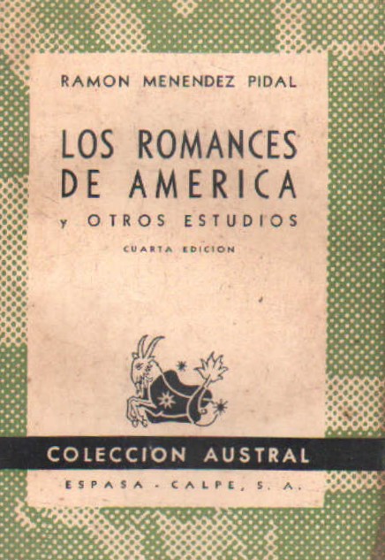 LOS ROMANCES DE AMÉRICA Y OTROS ESTUDIOS