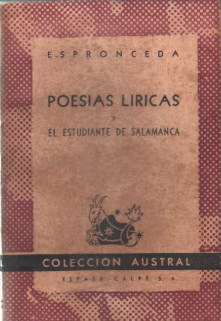 POESIAS LIRICAS Y EL ESTUDIANTE DE SALAMANCA