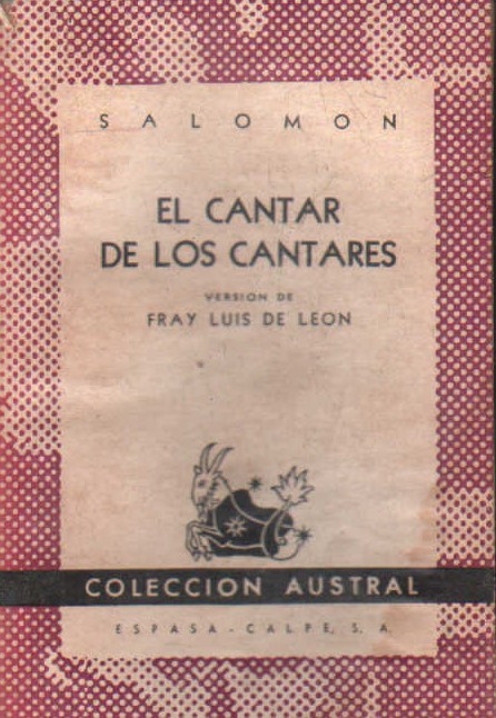 EL CANTAR DE LOS CANTARES