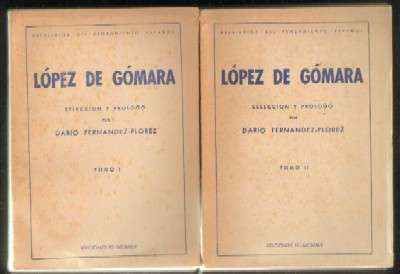 LOPEZ DE GOMARA (DOS TOMOS)