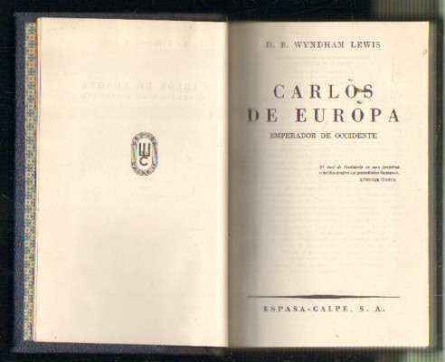 CARLOS DE EUROPA. EMPERADOR DE OCCIDENTE