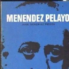 COL. TEMAS ESPAÑOLES, Nº 12: VIDA Y OBRA DE MENENDEZ Y PELAYO