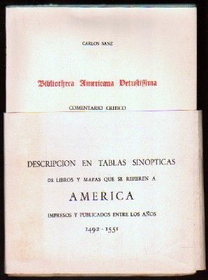 DESCRIPCION EN TABLAS SINOPTICAS DE LIBROS Y MAPAS QUE SE REFIEREN A AMERICA IMPRESOS Y PUBLICADOS..