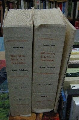 BIBLIOTHECA AMERICANA VETUSTISSIMA. ÚLTIMAS ADICIONES. 2 VOLÚMENES + COMENTARIO CRÍTICO E IÍNDICE