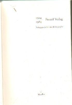 1924-1984.VERLAGESCHICHTE UND BIBLIOGRAPHIE.