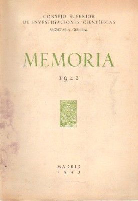 MEMORIA. 1942.